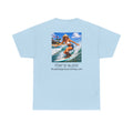 Port "A" blend-Retro Bluebonnet Sky Coffee Graphic T-Shirt