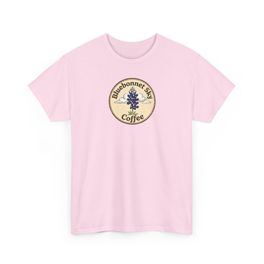 Port "A" blend-Retro Bluebonnet Sky Coffee Graphic T-Shirt