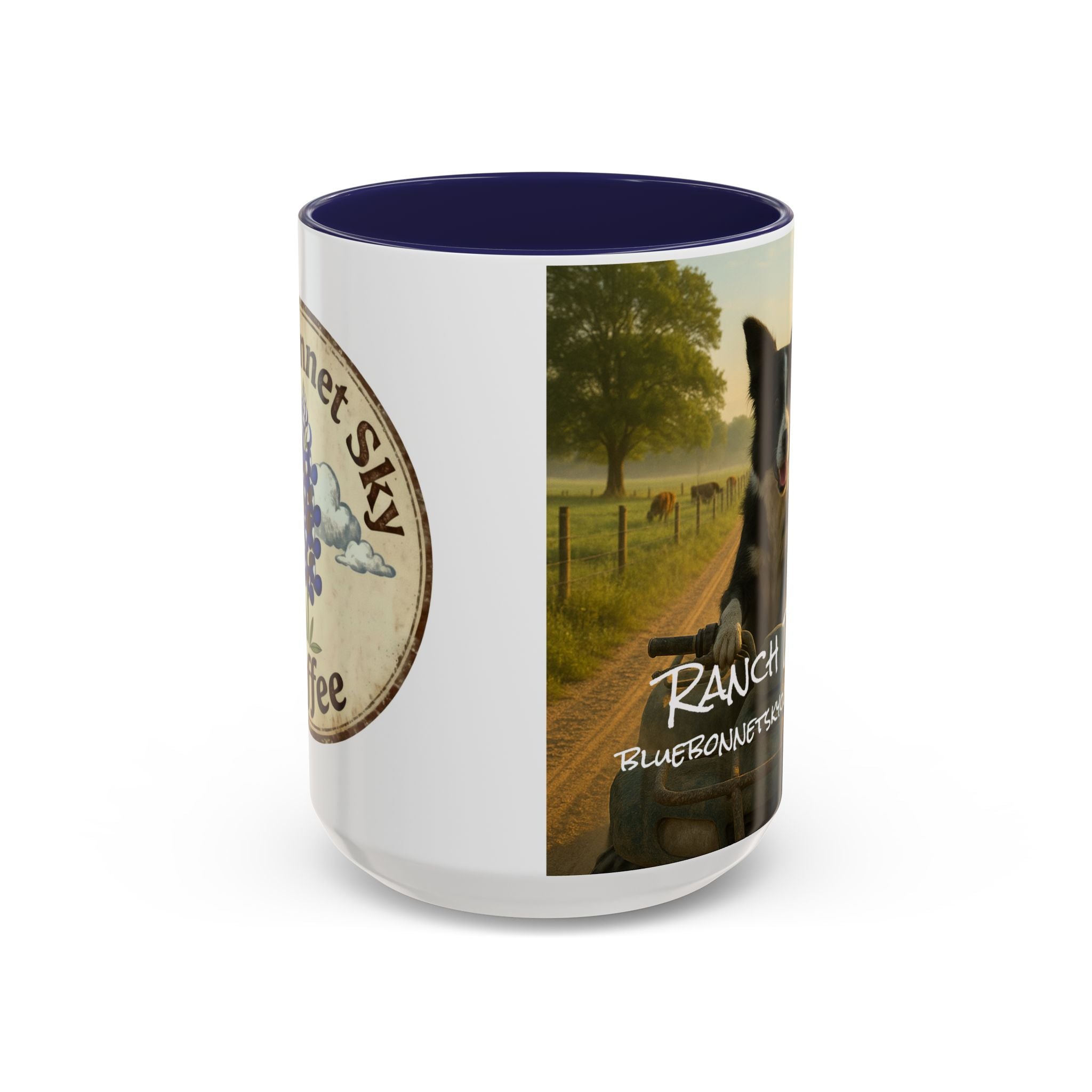 Ranch Dog- Bluebonnet Sky Coffee Mug (11/15 oz)