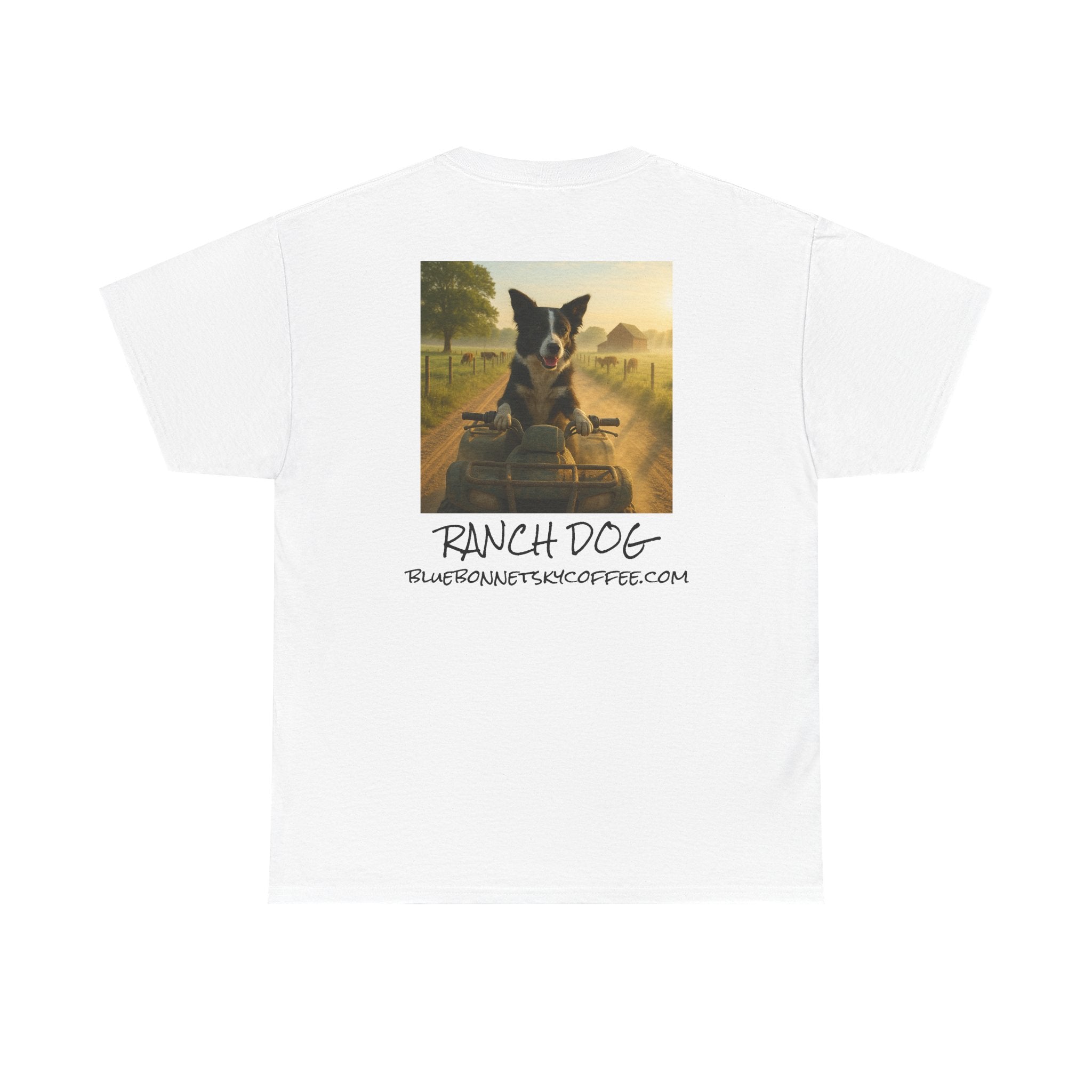 Ranch Dog Blend Tee —Retro Bluebonnetsky Coffee Graphic T‑Shirt