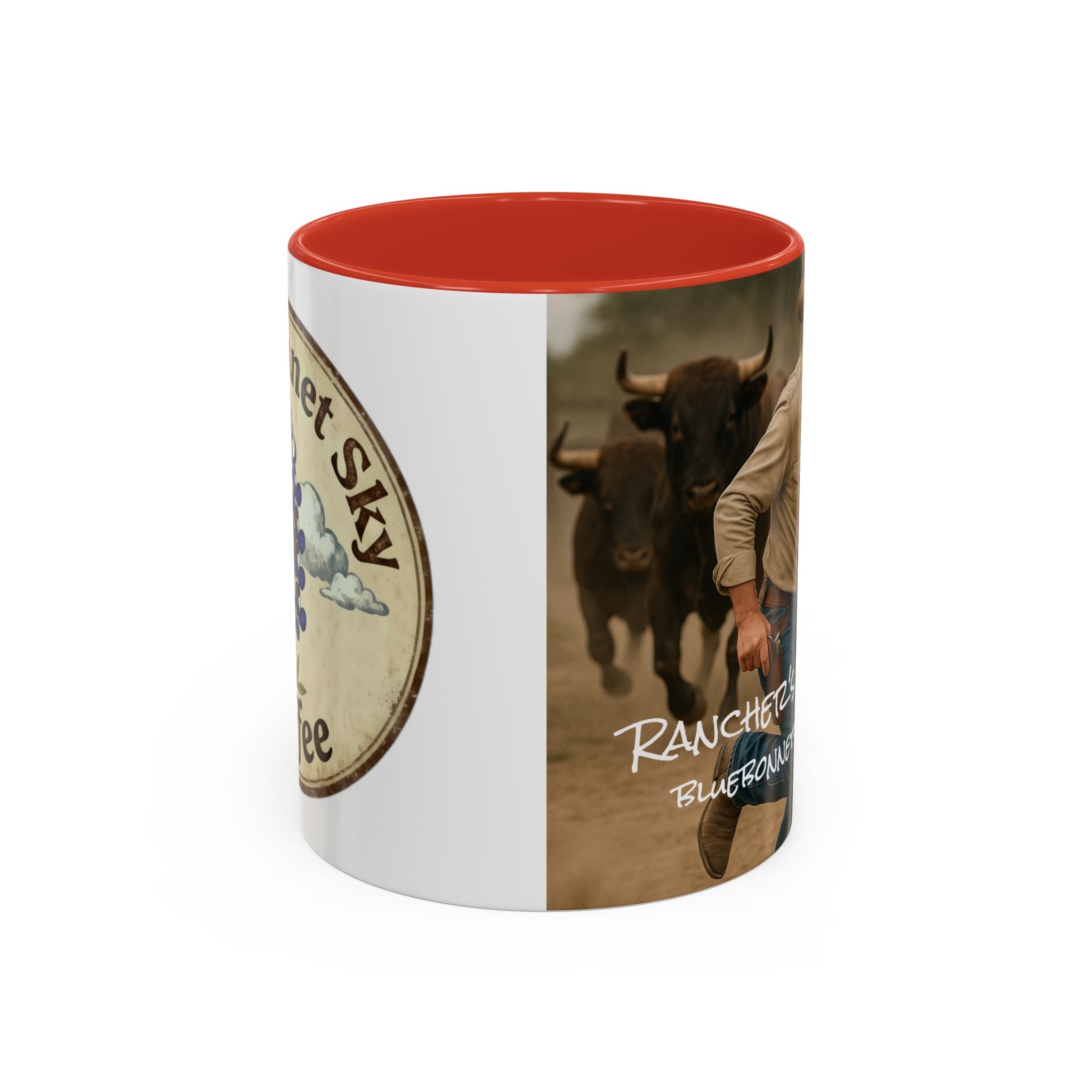 Rancher's Rush Hour-Bluebonnet Sky Coffee Mug (11/15 oz)