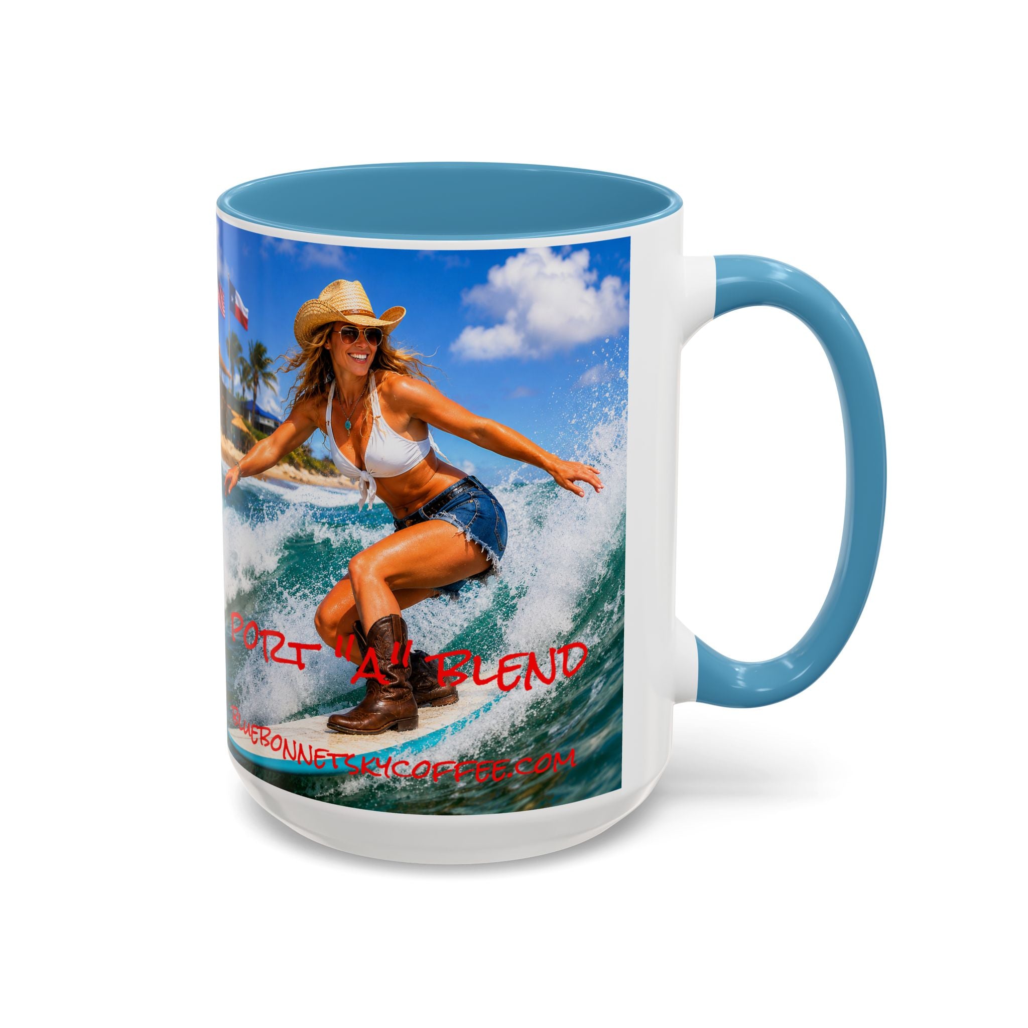Port "A" Blend-Bluebonnet Sky Coffee Mug (11/15 oz)