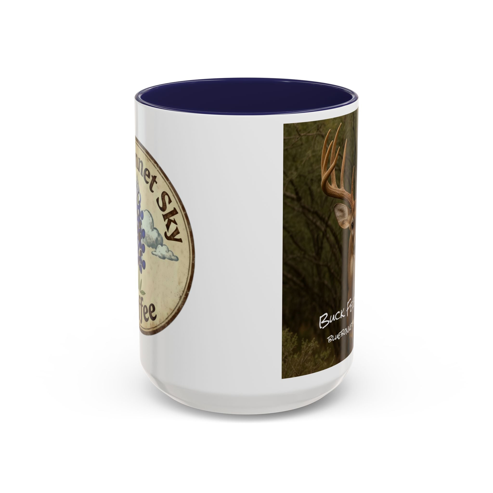 Buck Fever Decaf-Bluebonnet Sky Coffee Mug (11/15 oz)