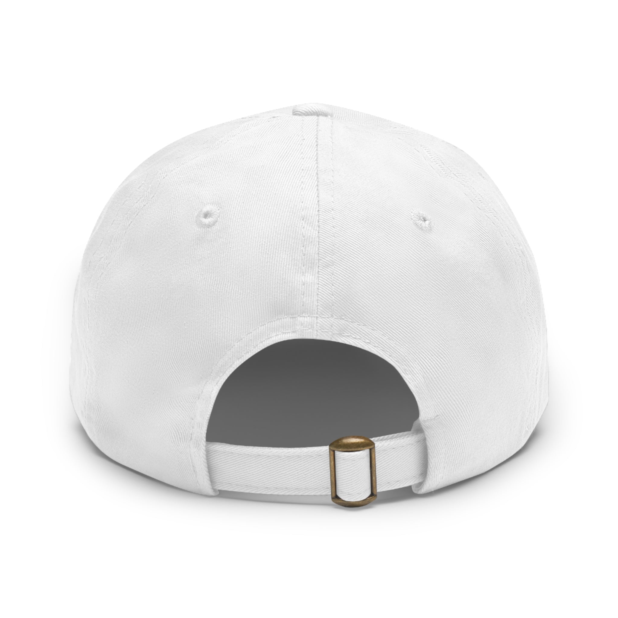 Bluebonnet Sky Coffee Leather Patch Dad Hat