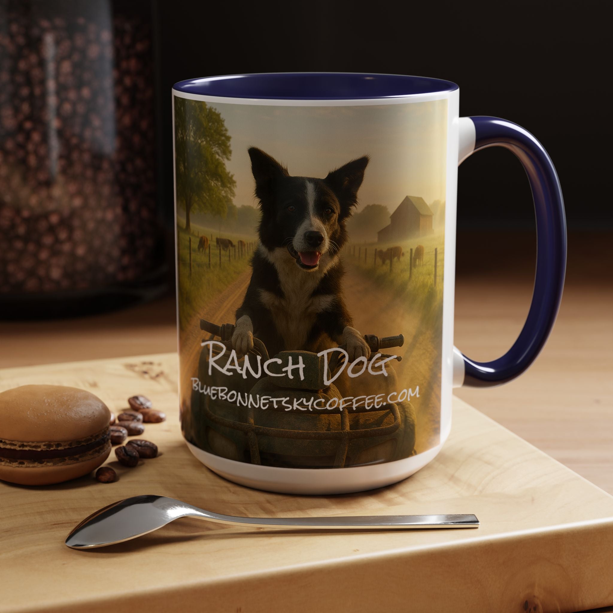 Ranch Dog- Bluebonnet Sky Coffee Mug (11/15 oz)