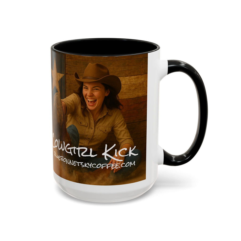 Cowgirl Kick-Bluebonnet Sky Coffee Mug (11/15 oz)