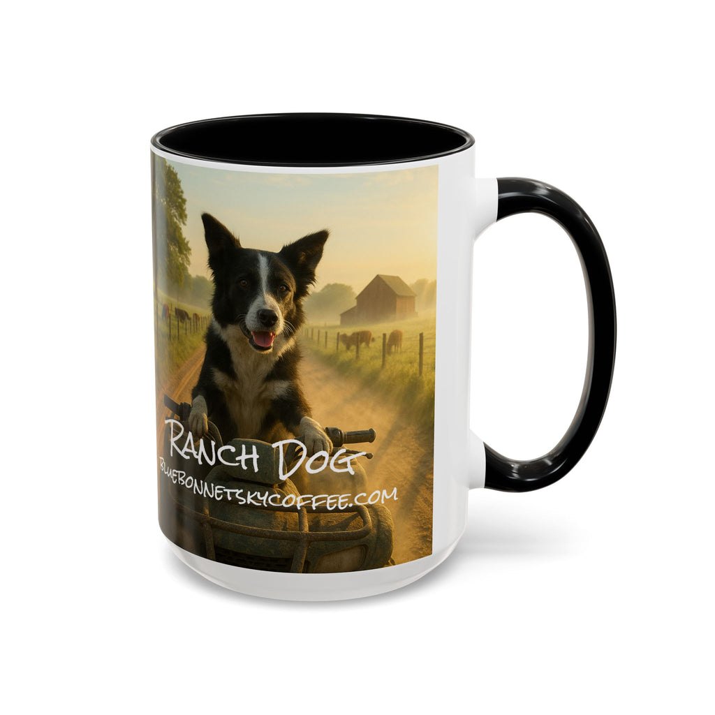 Ranch Dog- Bluebonnet Sky Coffee Mug (11/15 oz)
