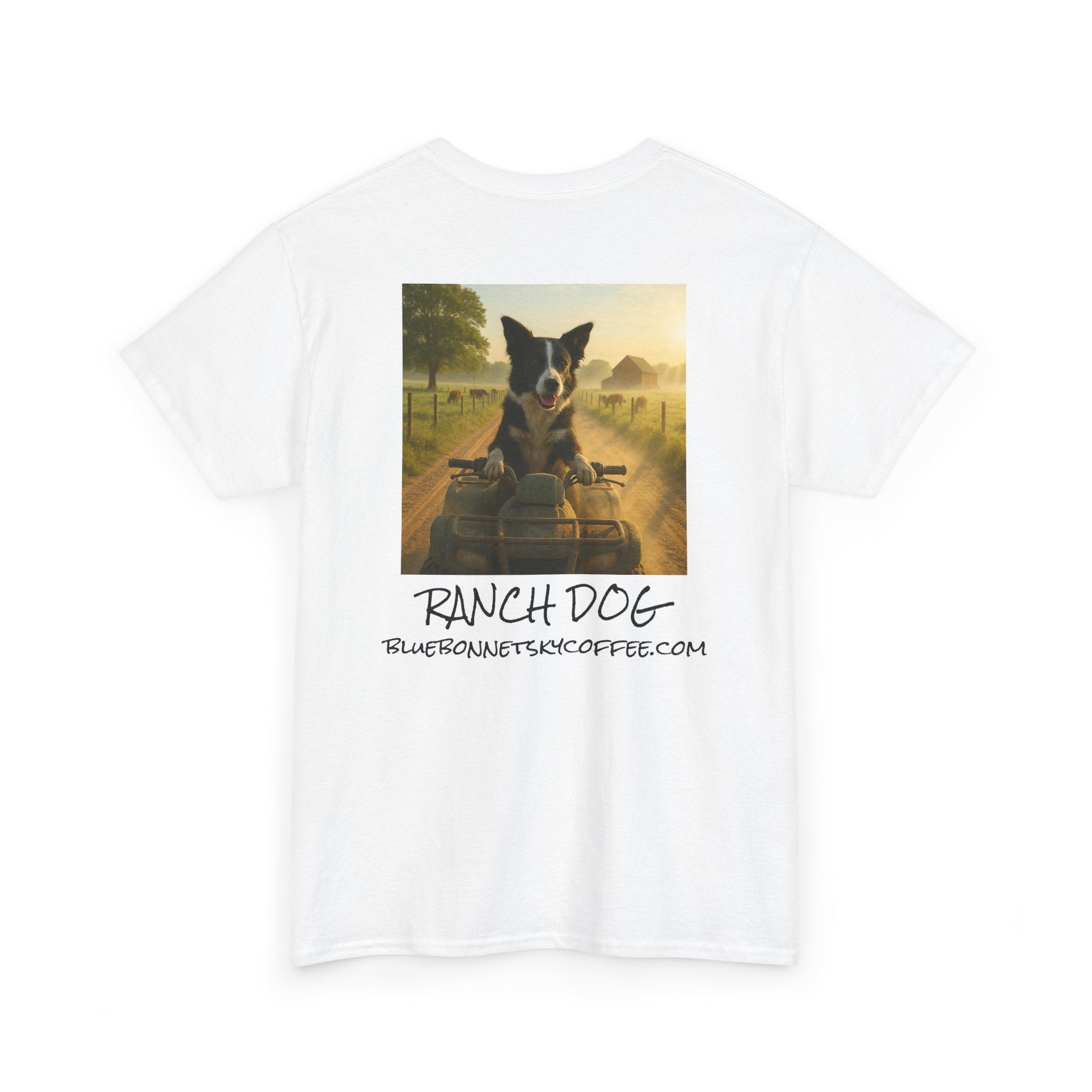 Ranch Dog Blend Tee —Retro Bluebonnetsky Coffee Graphic T‑Shirt