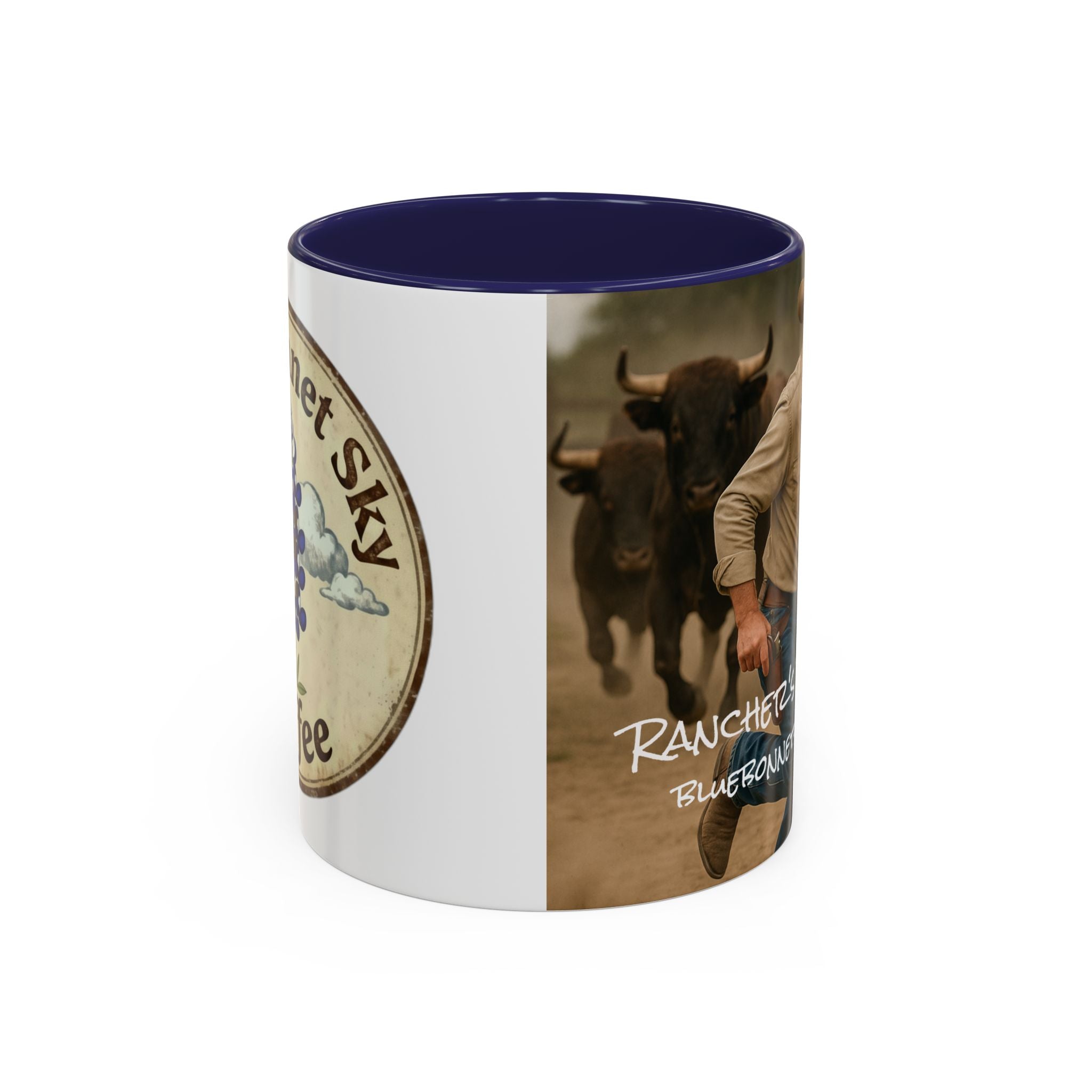 Rancher's Rush Hour-Bluebonnet Sky Coffee Mug (11/15 oz)