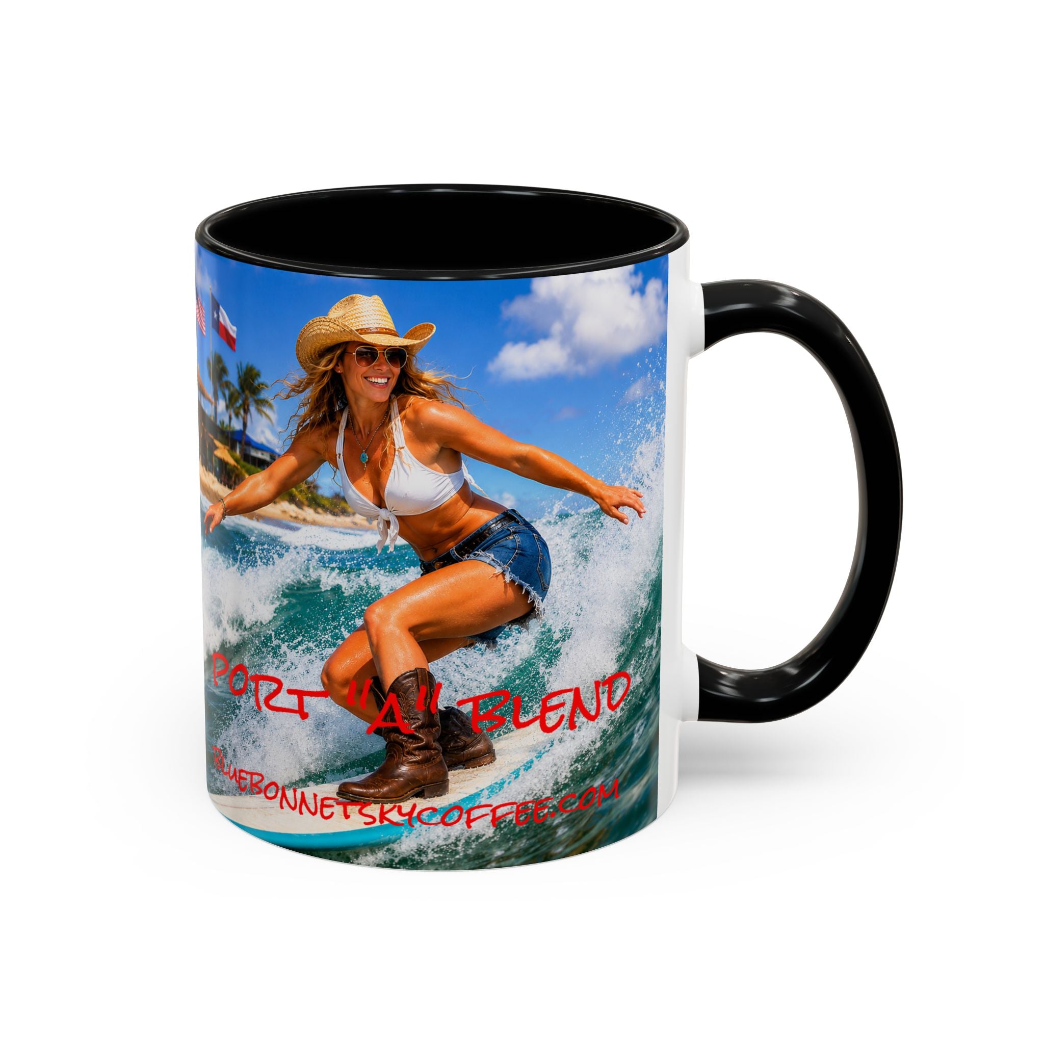 Port "A" Blend-Bluebonnet Sky Coffee Mug (11/15 oz)