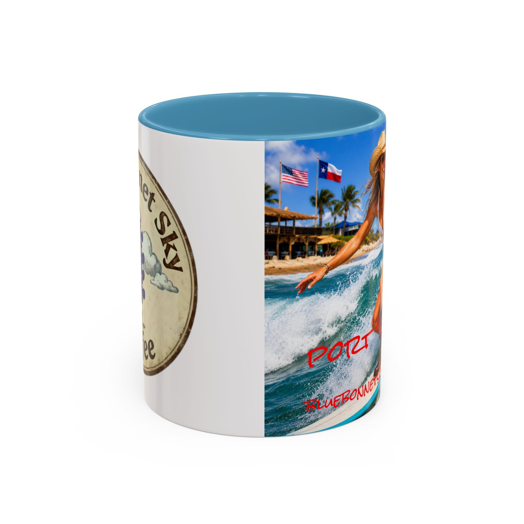 Port "A" Blend-Bluebonnet Sky Coffee Mug (11/15 oz)