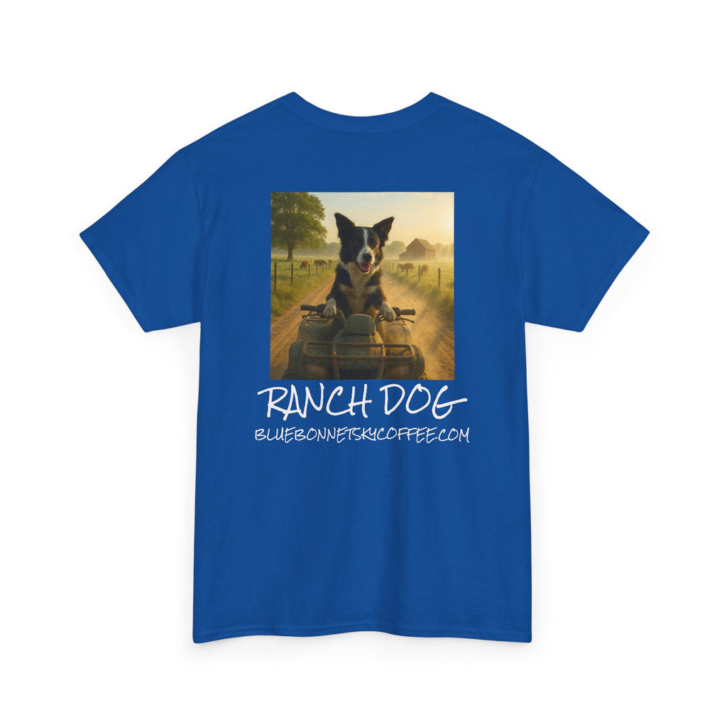 Ranch Dog Blend Tee —Retro Bluebonnetsky Coffee Graphic T‑Shirt