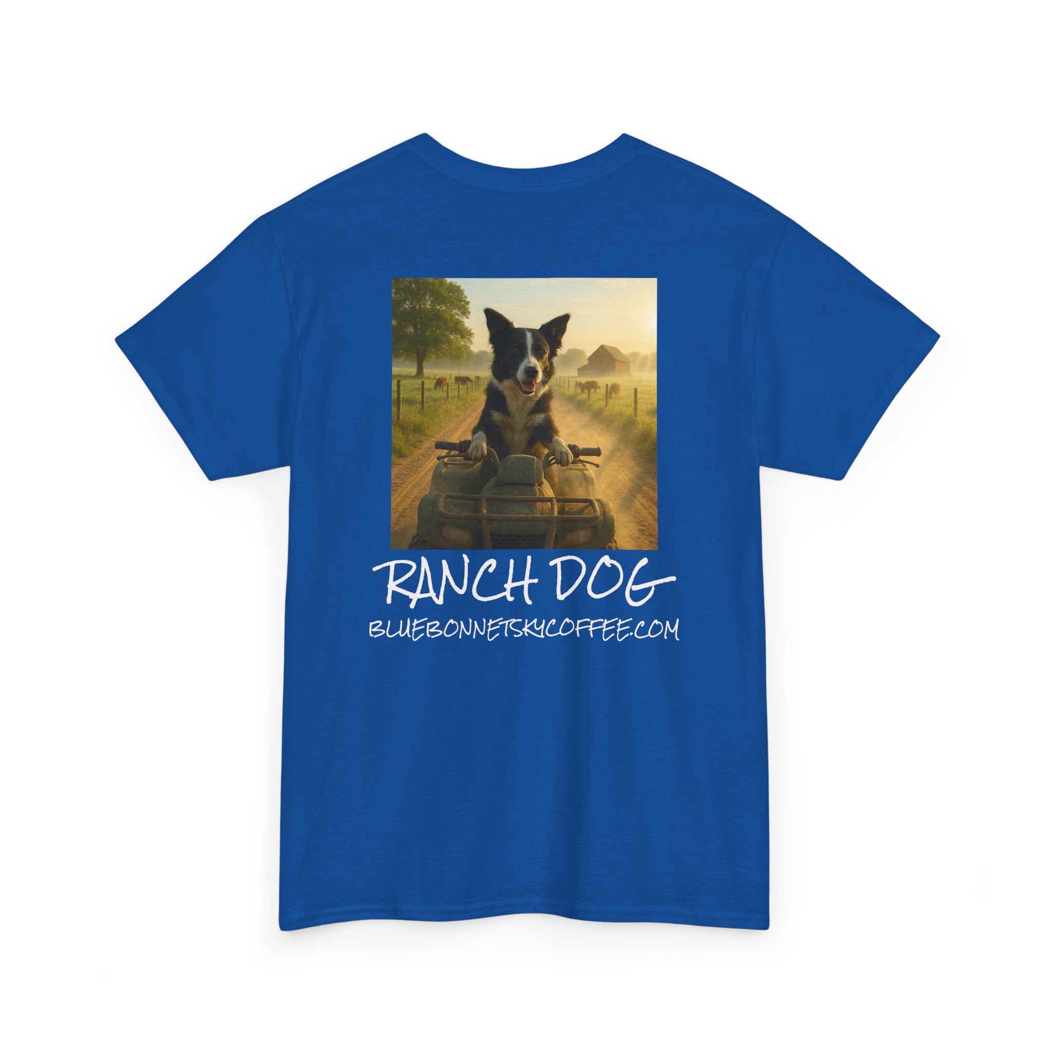 Ranch Dog Blend Tee —Retro Bluebonnetsky Coffee Graphic T‑Shirt