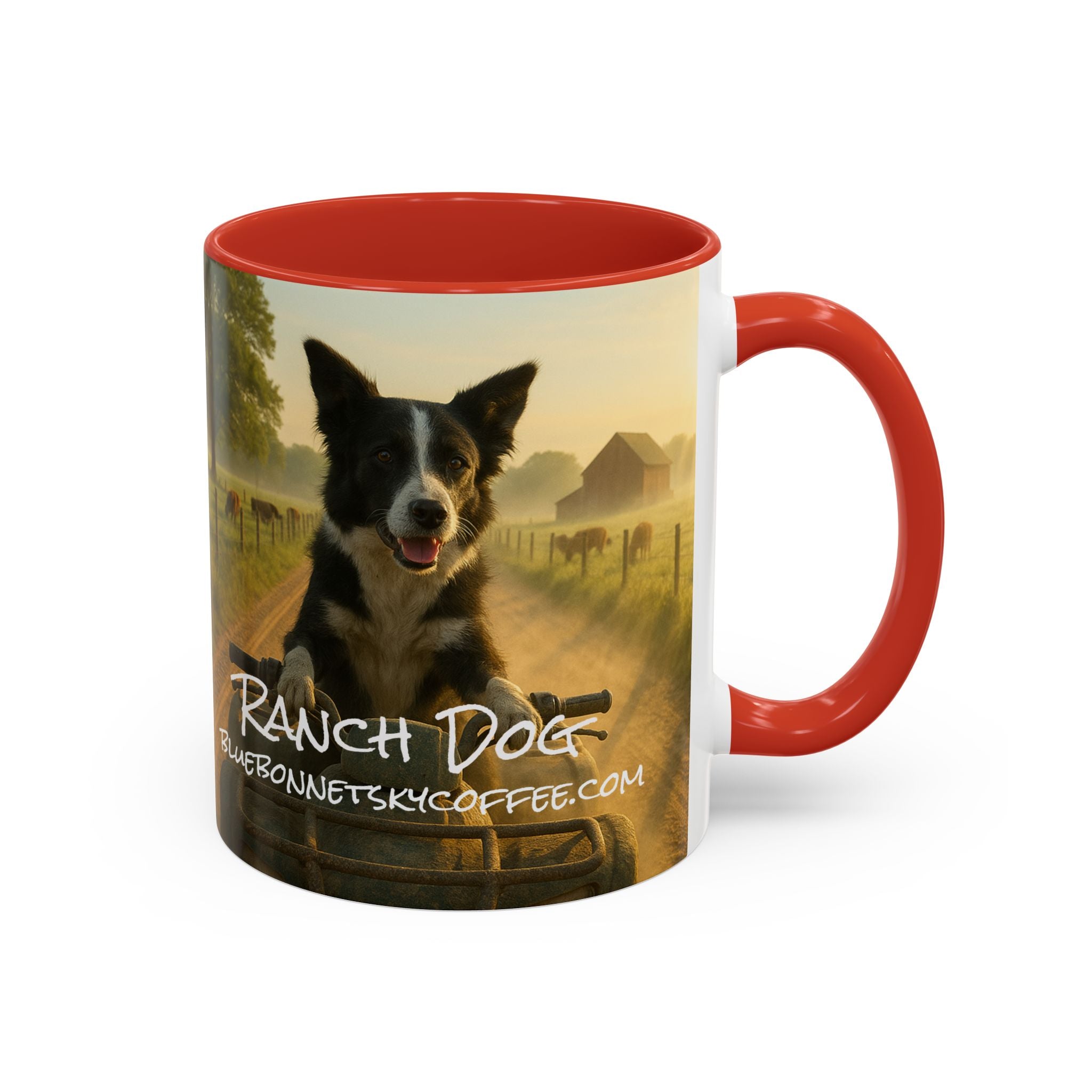 Ranch Dog- Bluebonnet Sky Coffee Mug (11/15 oz)