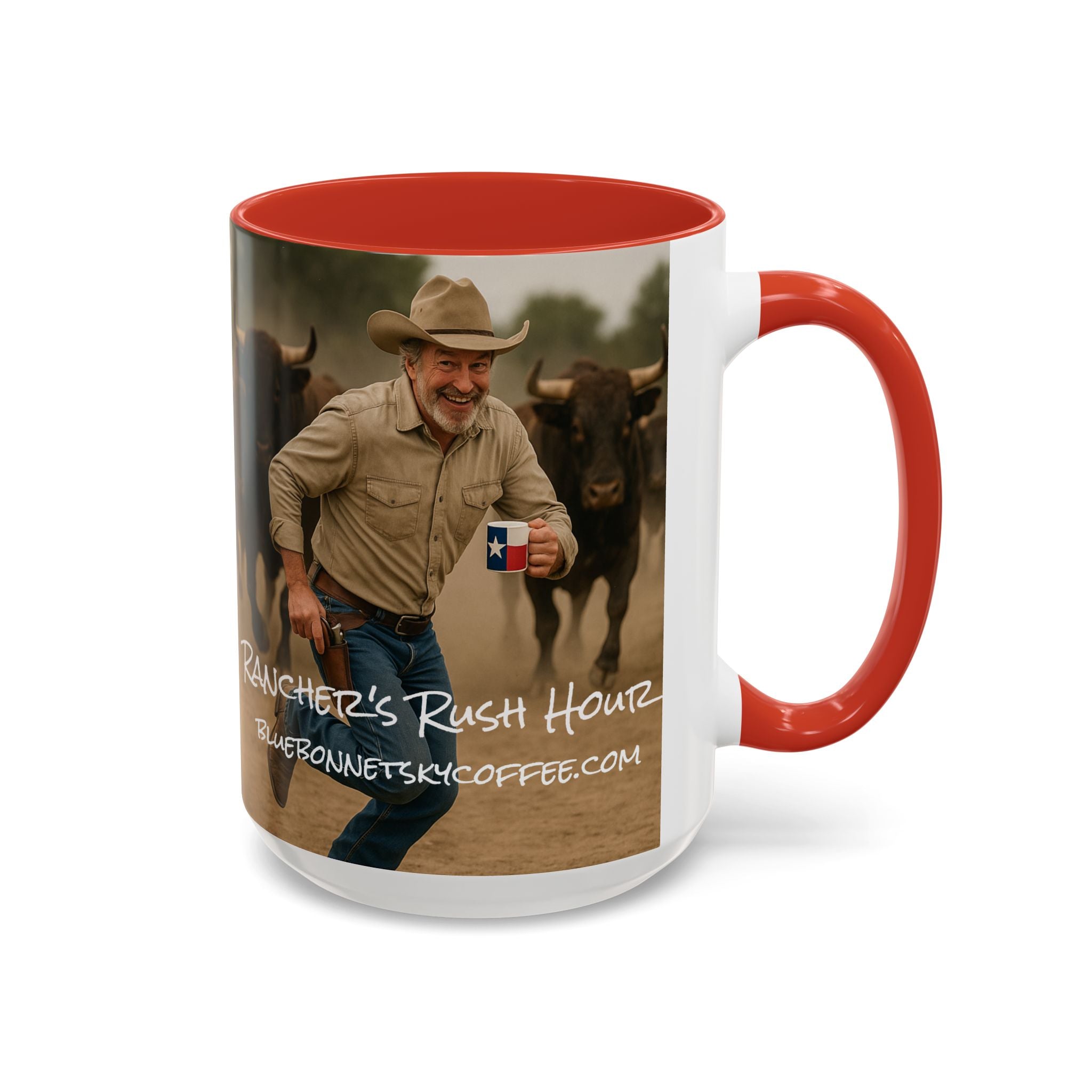 Rancher's Rush Hour-Bluebonnet Sky Coffee Mug (11/15 oz)