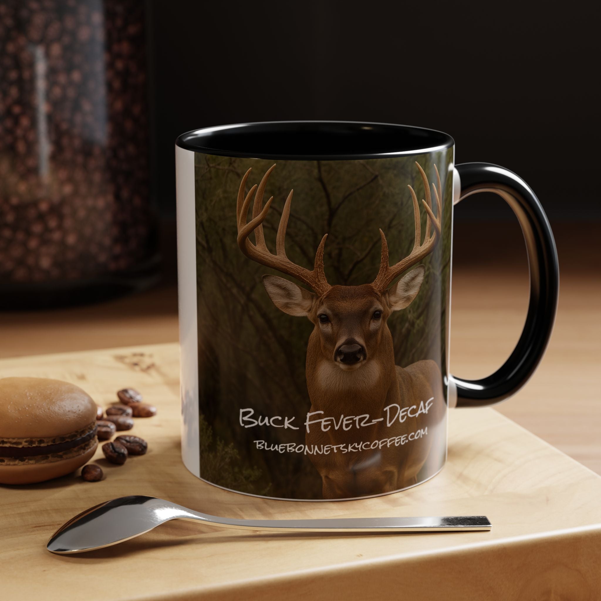 Buck Fever Decaf-Bluebonnet Sky Coffee Mug (11/15 oz)