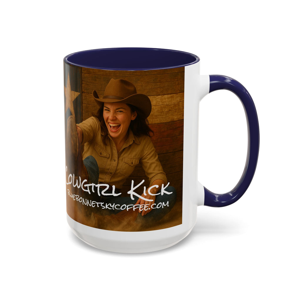 Cowgirl Kick-Bluebonnet Sky Coffee Mug (11/15 oz)