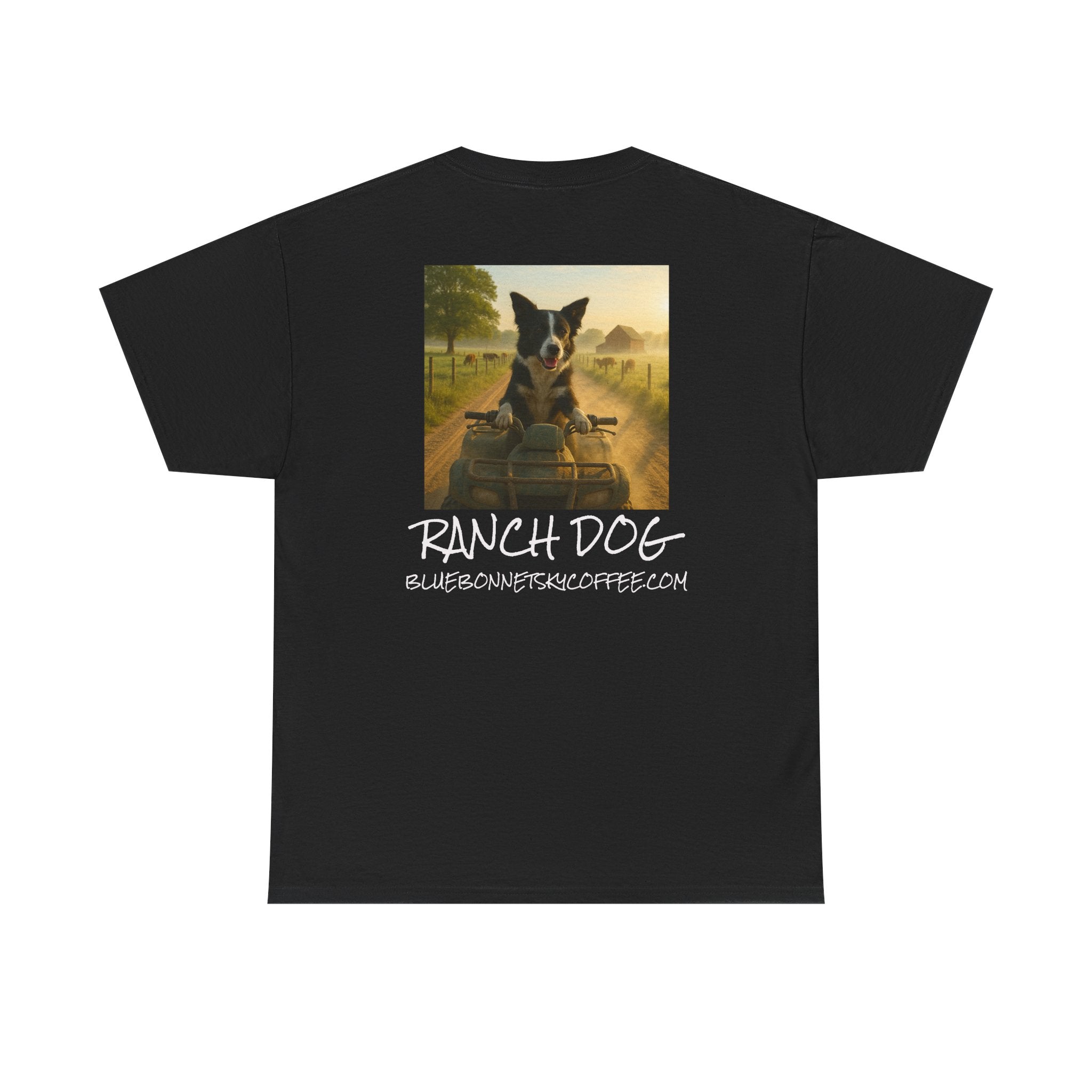 Ranch Dog Blend Tee —Retro Bluebonnetsky Coffee Graphic T‑Shirt
