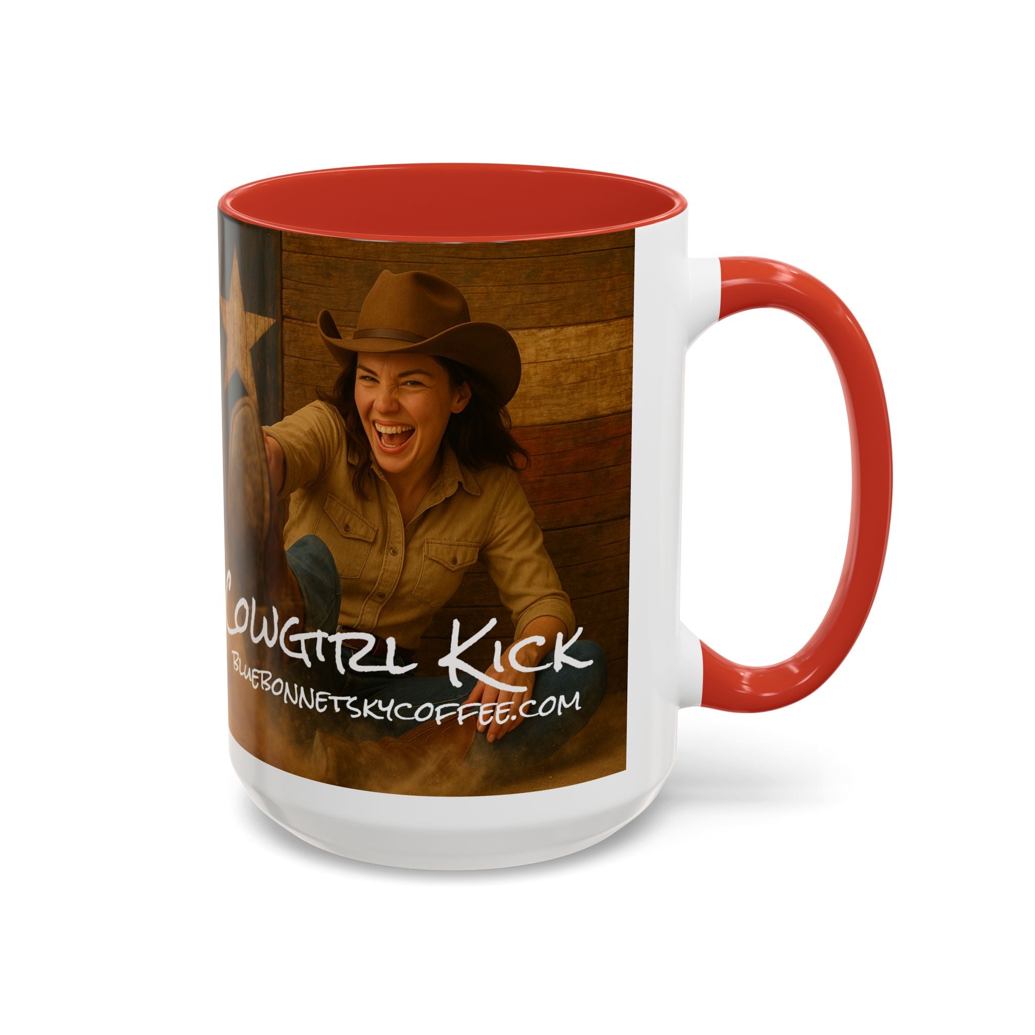 Cowgirl Kick-Bluebonnet Sky Coffee Mug (11/15 oz)