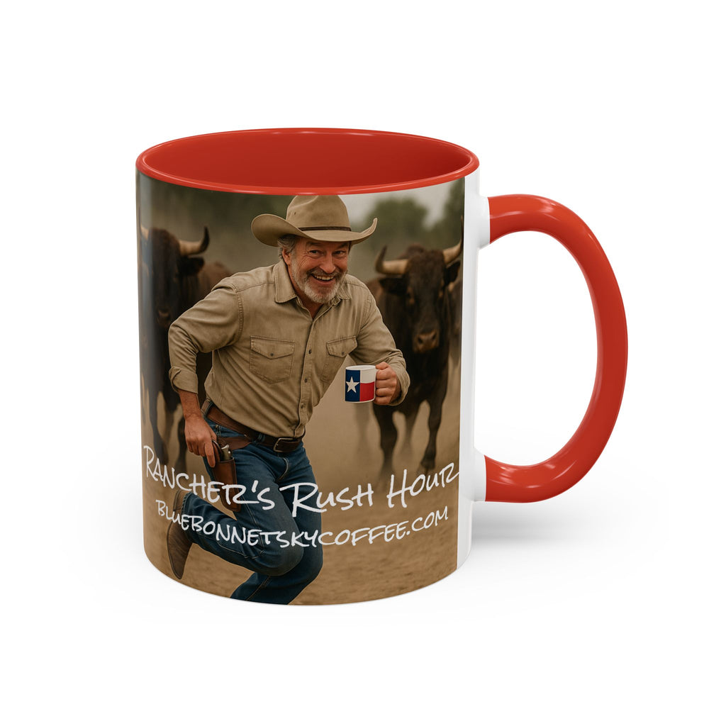 Rancher's Rush Hour-Bluebonnet Sky Coffee Mug (11/15 oz)