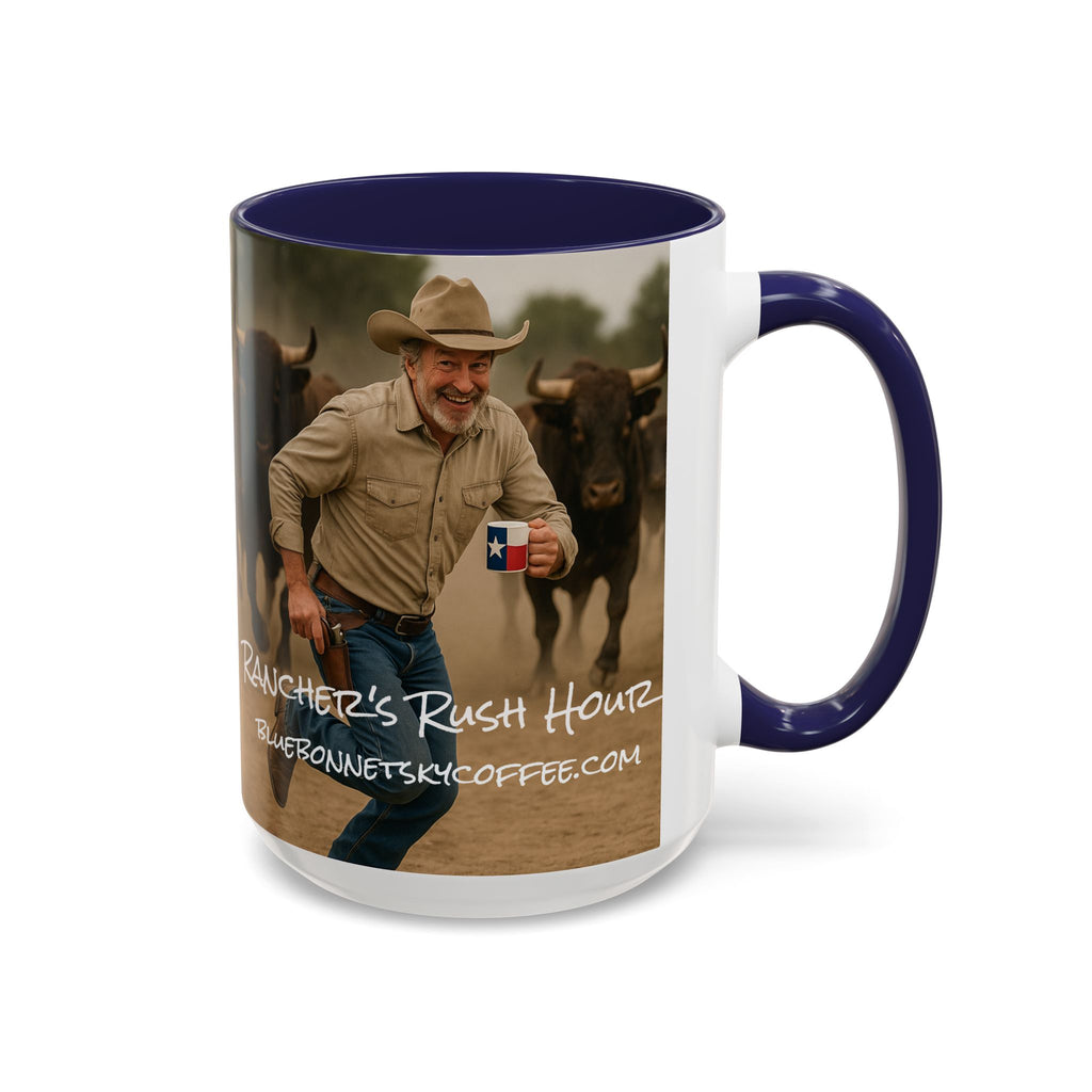 Rancher's Rush Hour-Bluebonnet Sky Coffee Mug (11/15 oz)