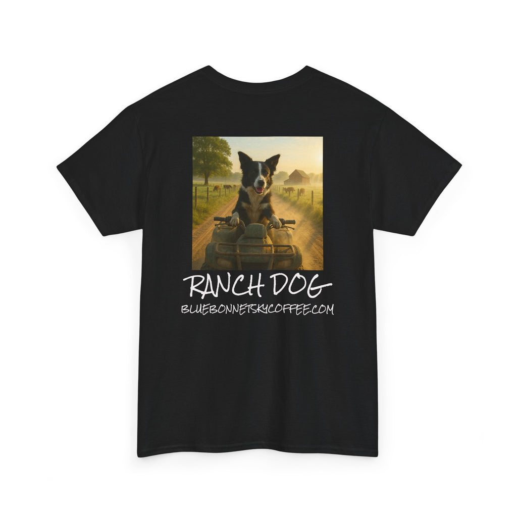 Ranch Dog Blend Tee —Retro Bluebonnetsky Coffee Graphic T‑Shirt