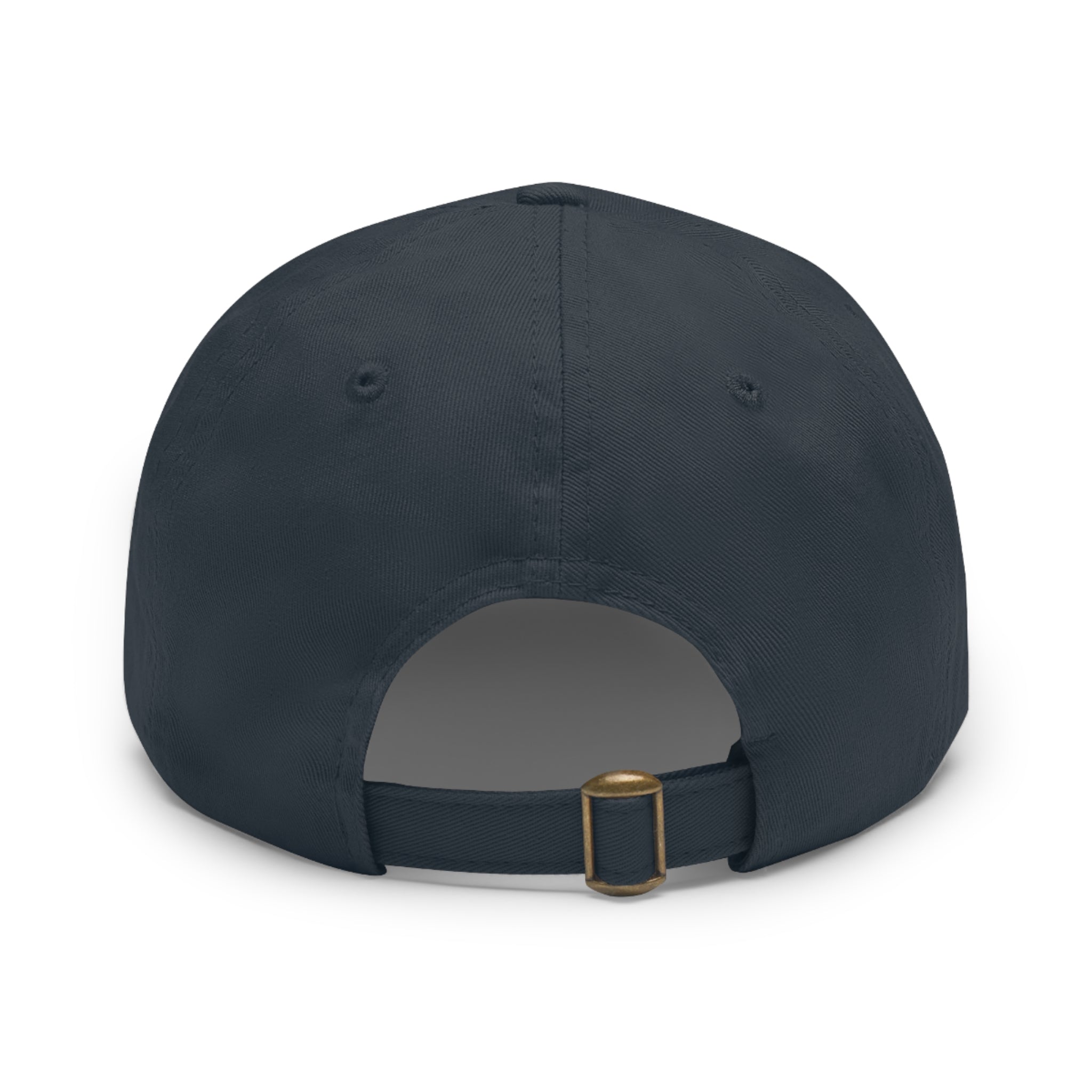 Bluebonnet Sky Coffee Leather Patch Dad Hat