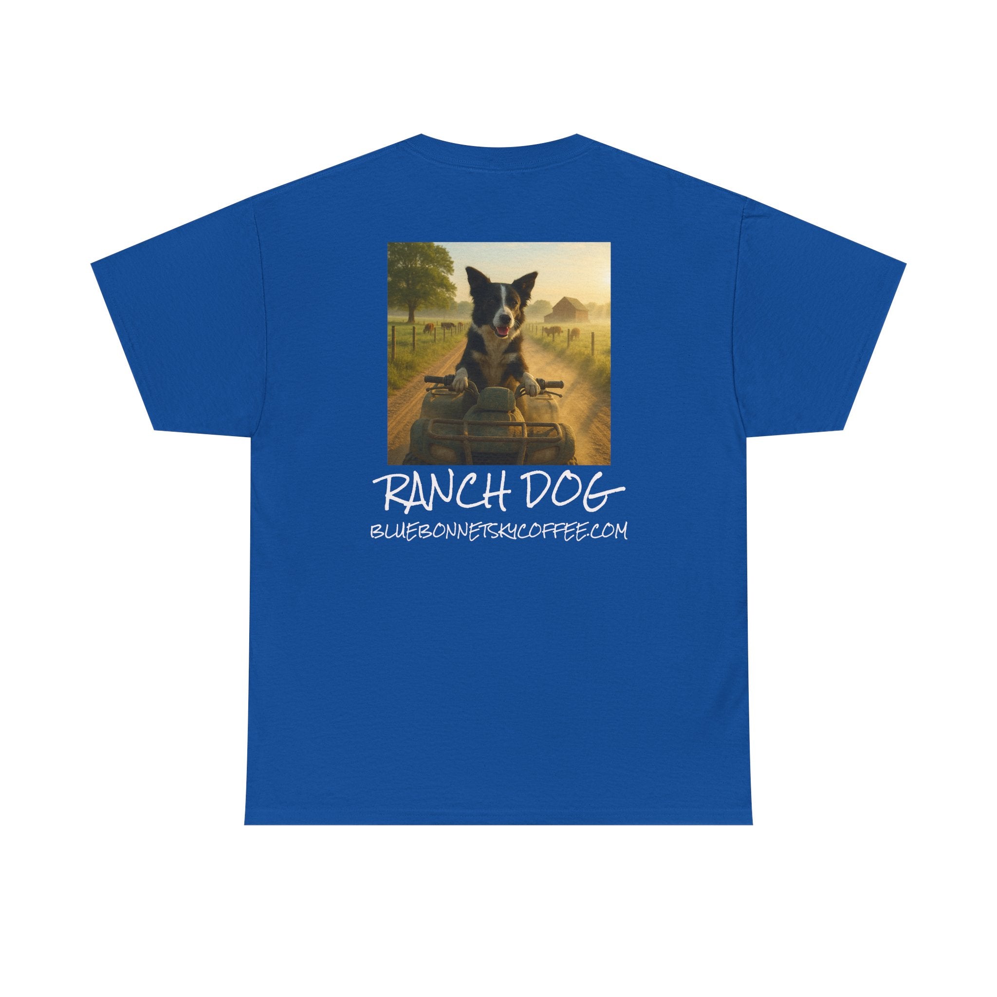 Ranch Dog Blend Tee —Retro Bluebonnetsky Coffee Graphic T‑Shirt