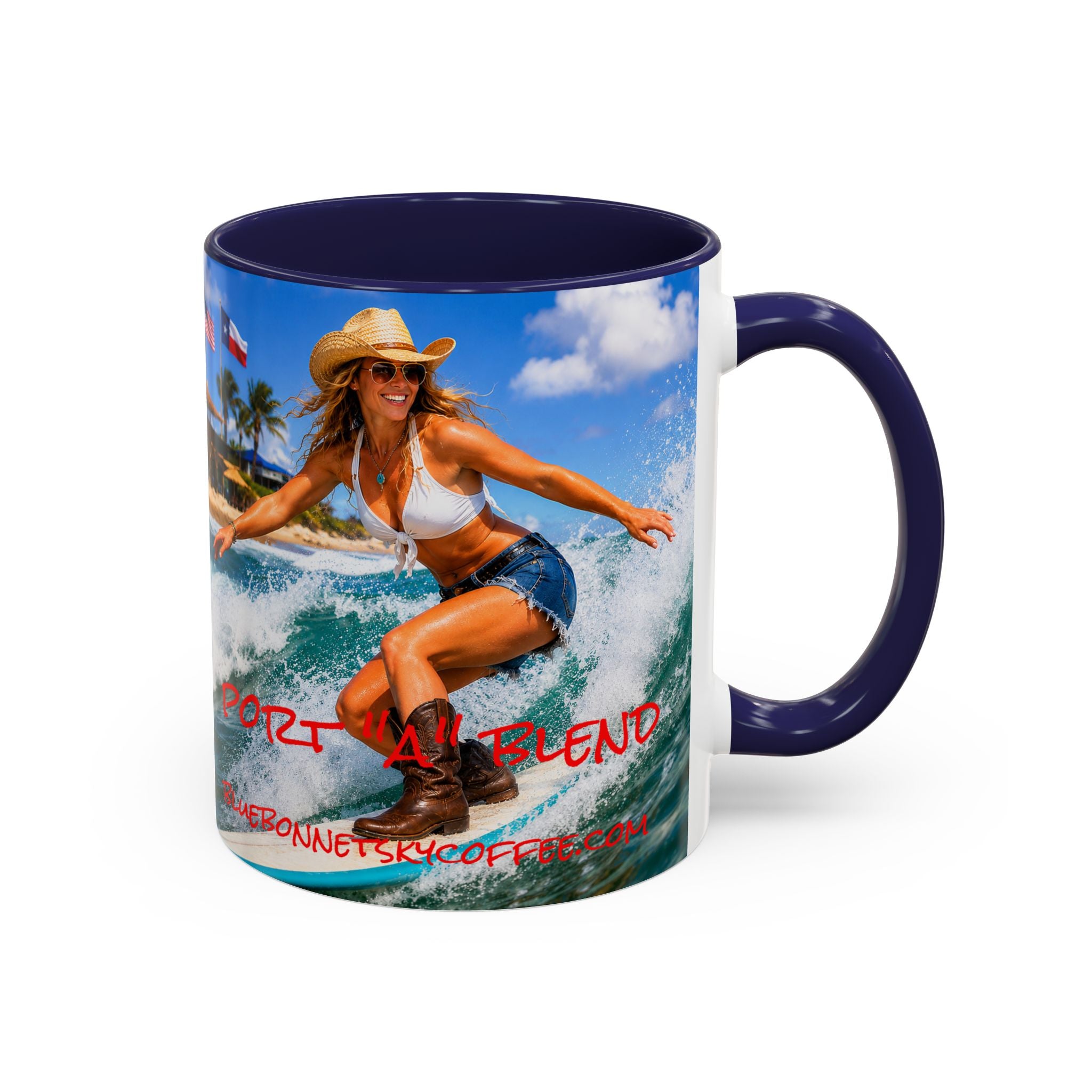 Port "A" Blend-Bluebonnet Sky Coffee Mug (11/15 oz)