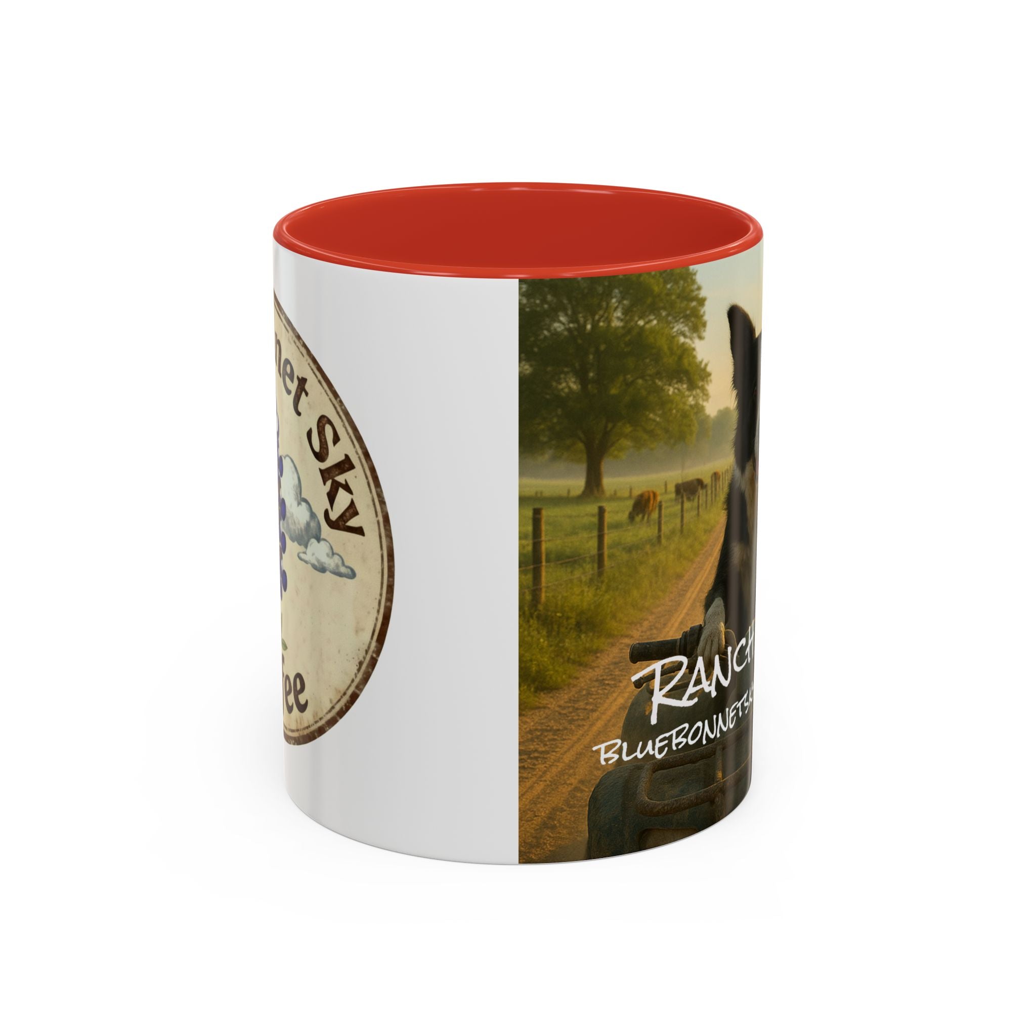 Ranch Dog- Bluebonnet Sky Coffee Mug (11/15 oz)