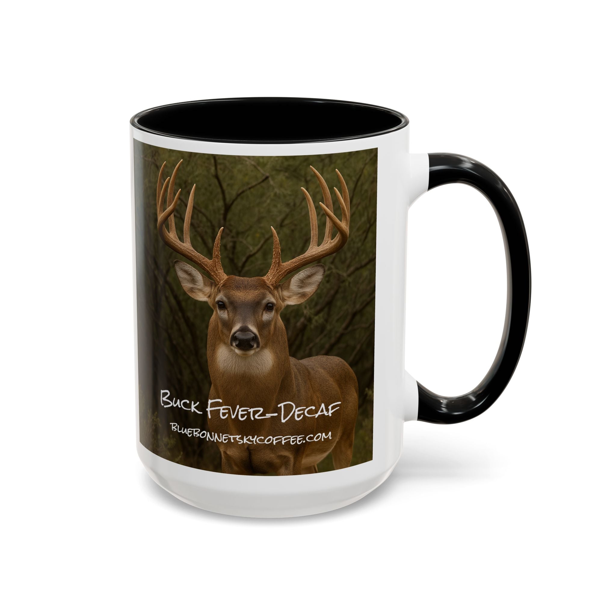 Buck Fever Decaf-Bluebonnet Sky Coffee Mug (11/15 oz)