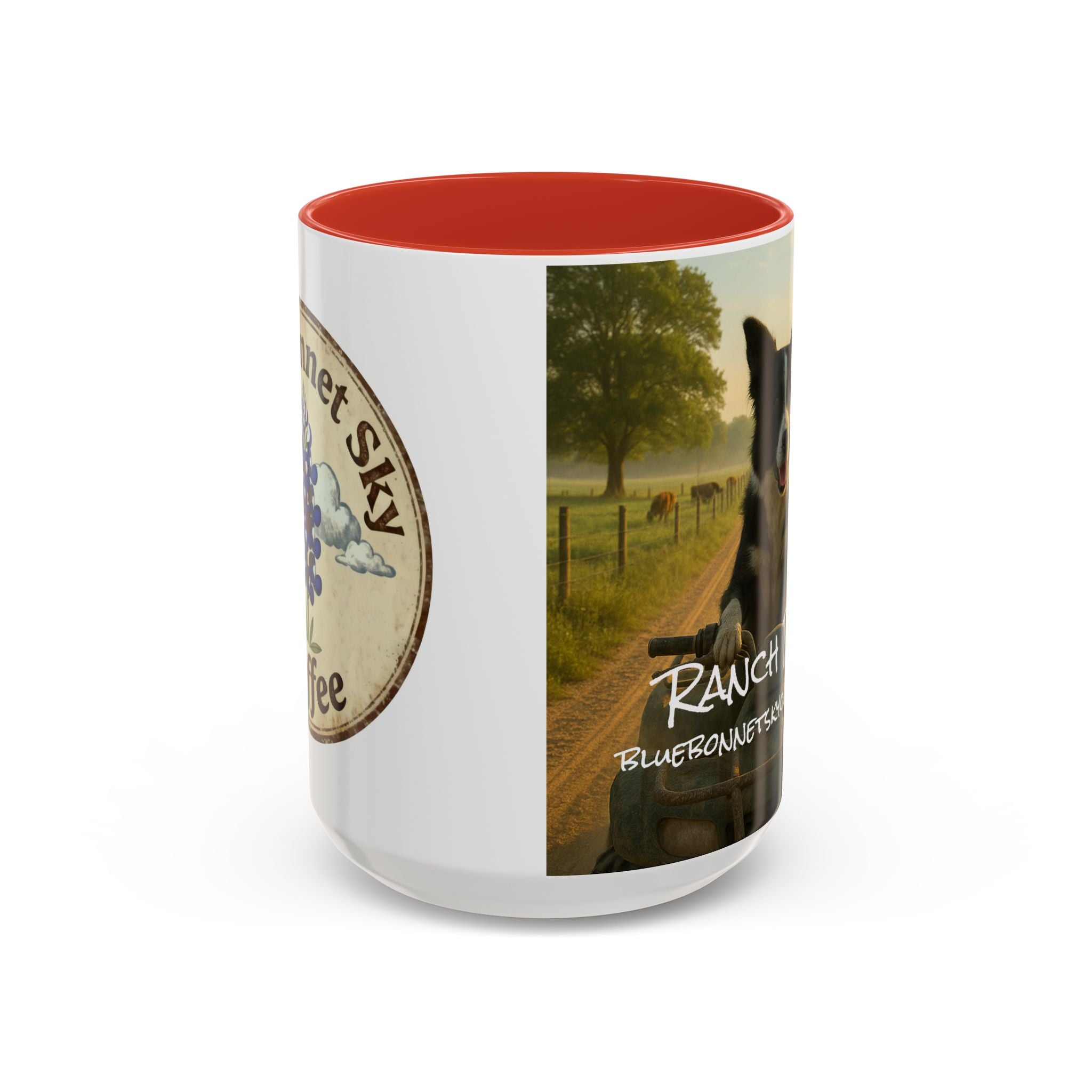 Ranch Dog- Bluebonnet Sky Coffee Mug (11/15 oz)