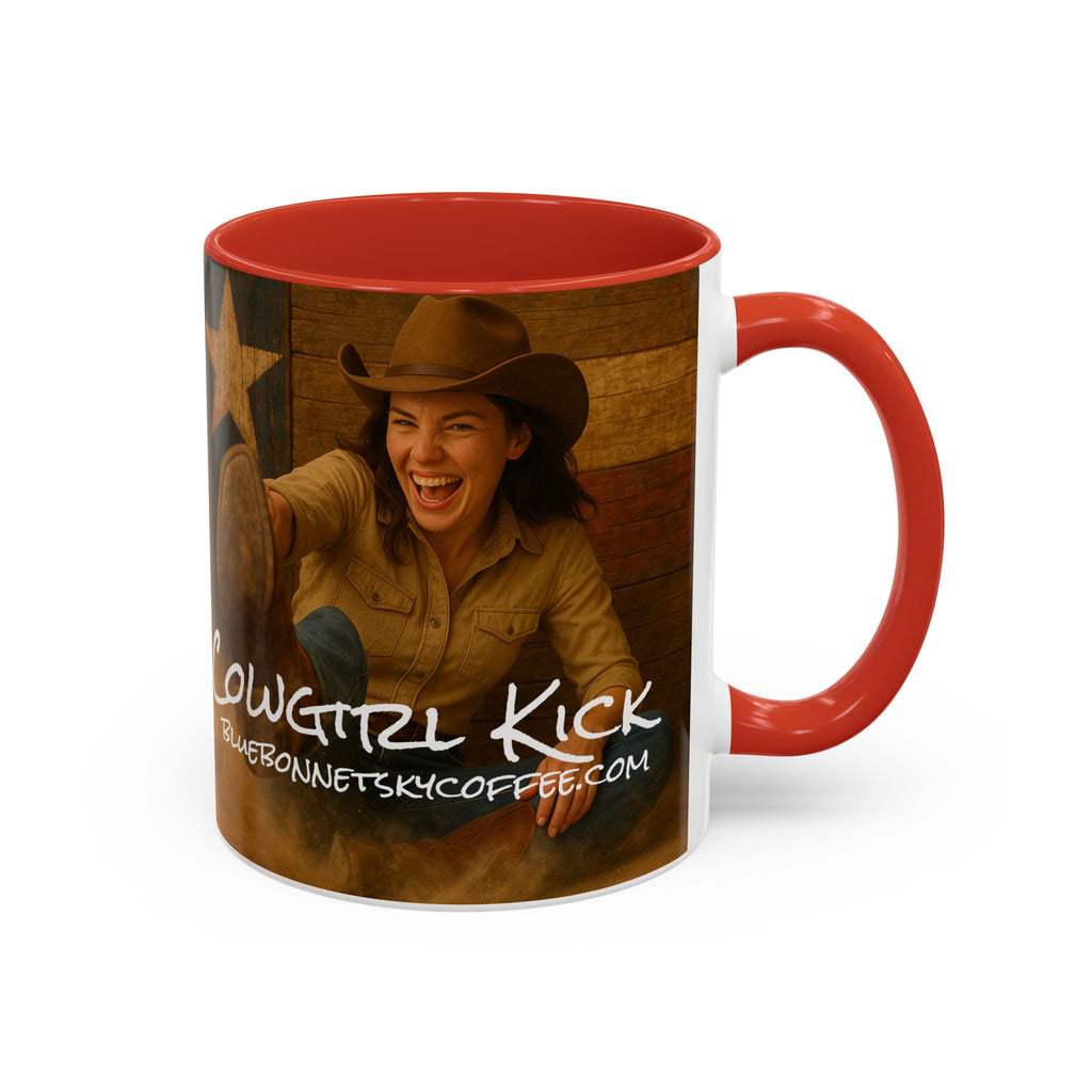 Cowgirl Kick-Bluebonnet Sky Coffee Mug (11/15 oz)