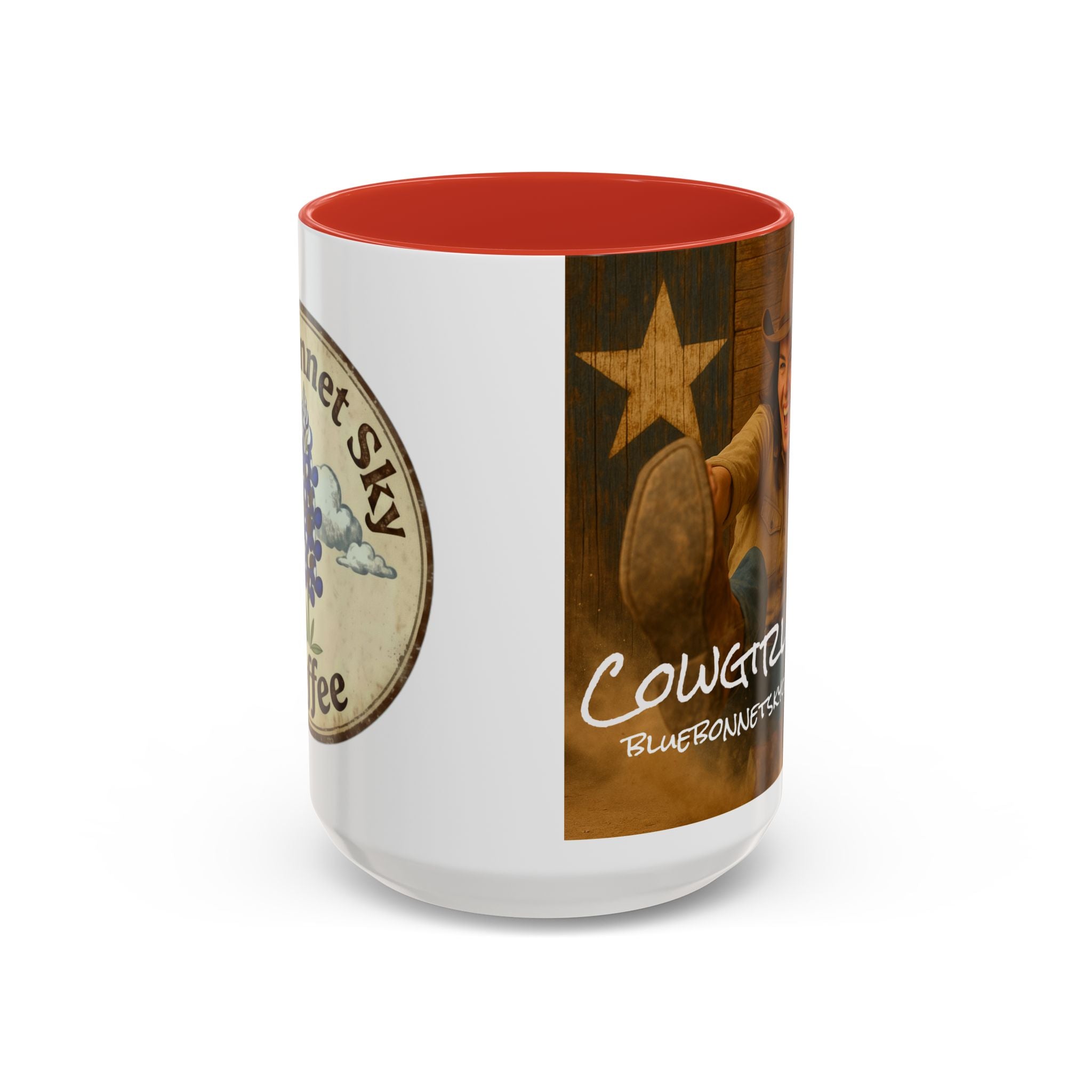 Cowgirl Kick-Bluebonnet Sky Coffee Mug (11/15 oz)