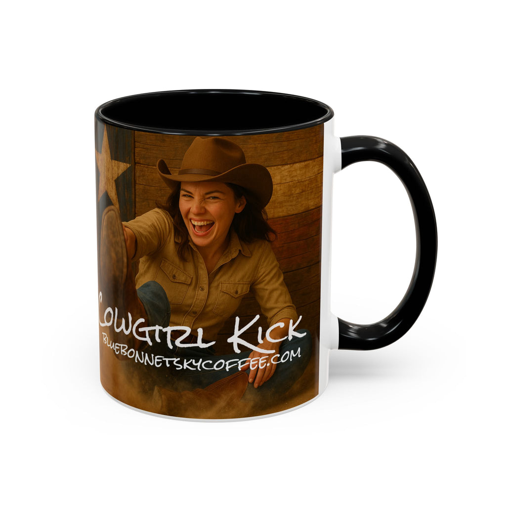 Cowgirl Kick-Bluebonnet Sky Coffee Mug (11/15 oz)