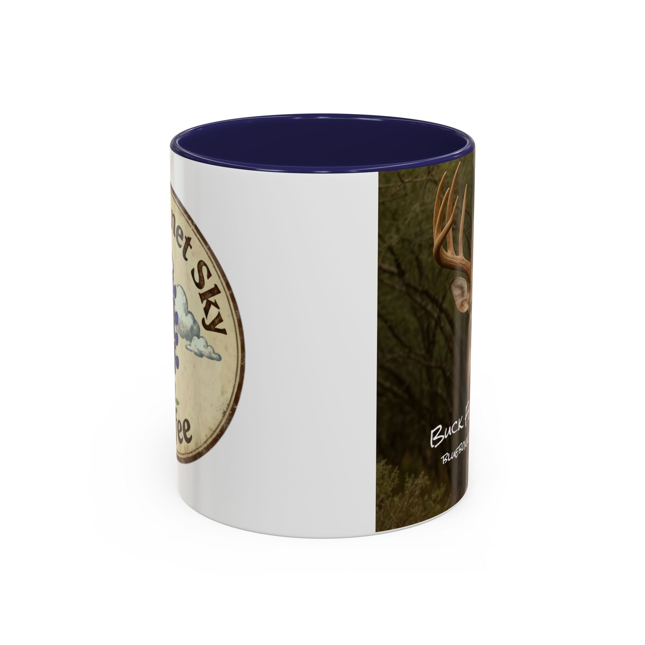Buck Fever Decaf-Bluebonnet Sky Coffee Mug (11/15 oz)