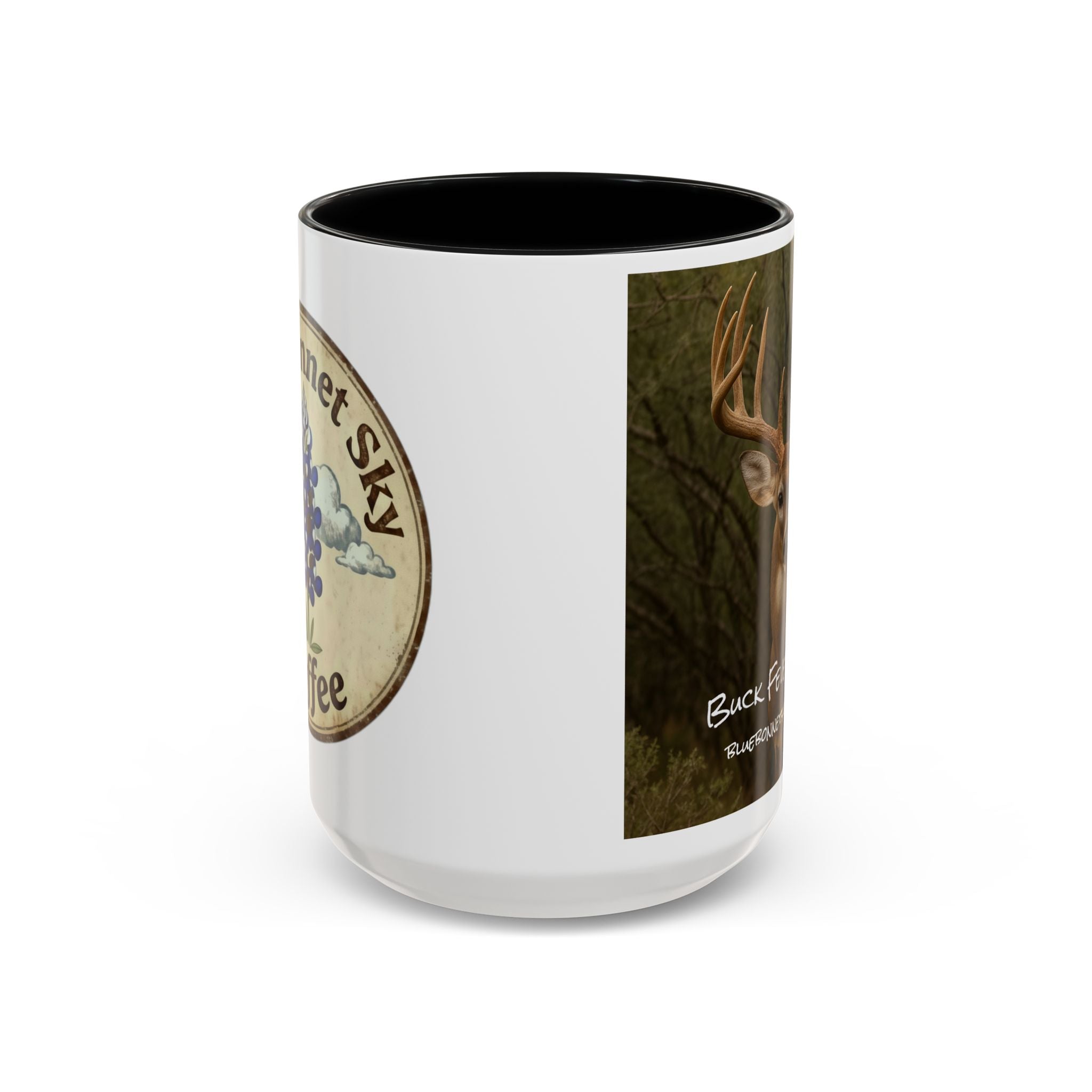 Buck Fever Decaf-Bluebonnet Sky Coffee Mug (11/15 oz)