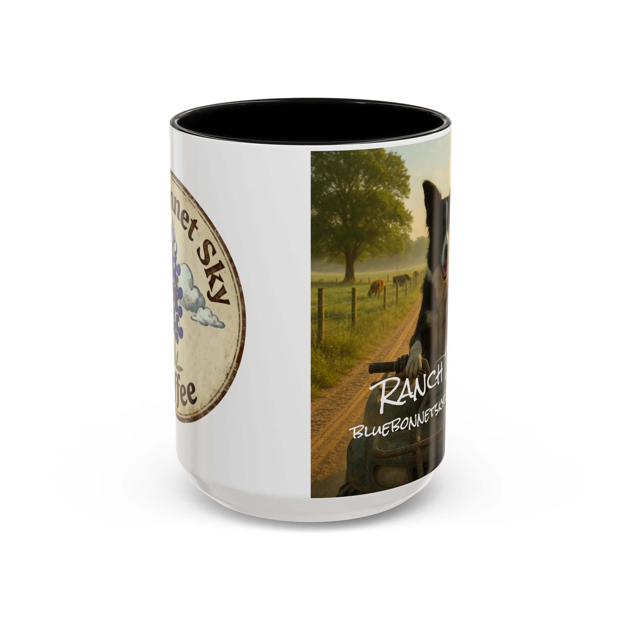 Ranch Dog- Bluebonnet Sky Coffee Mug (11/15 oz)