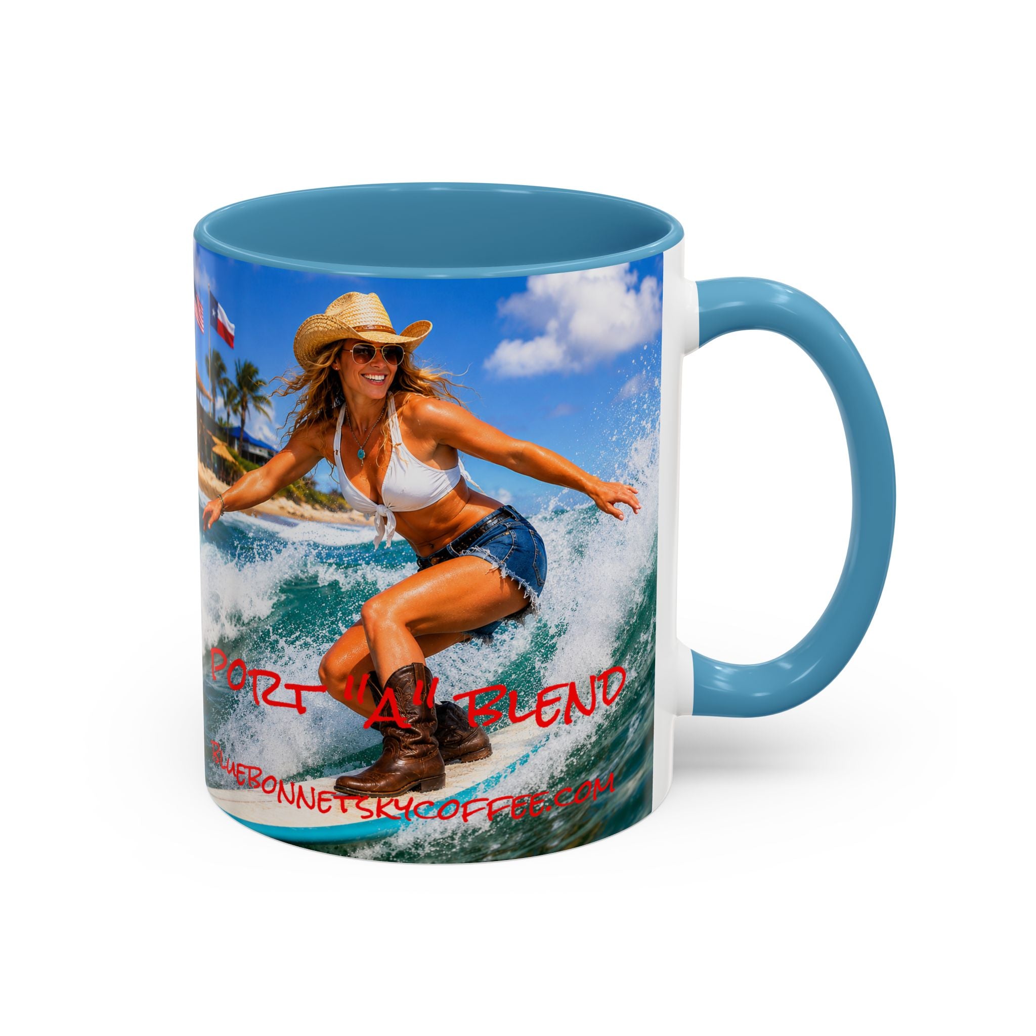 Port "A" Blend-Bluebonnet Sky Coffee Mug (11/15 oz)