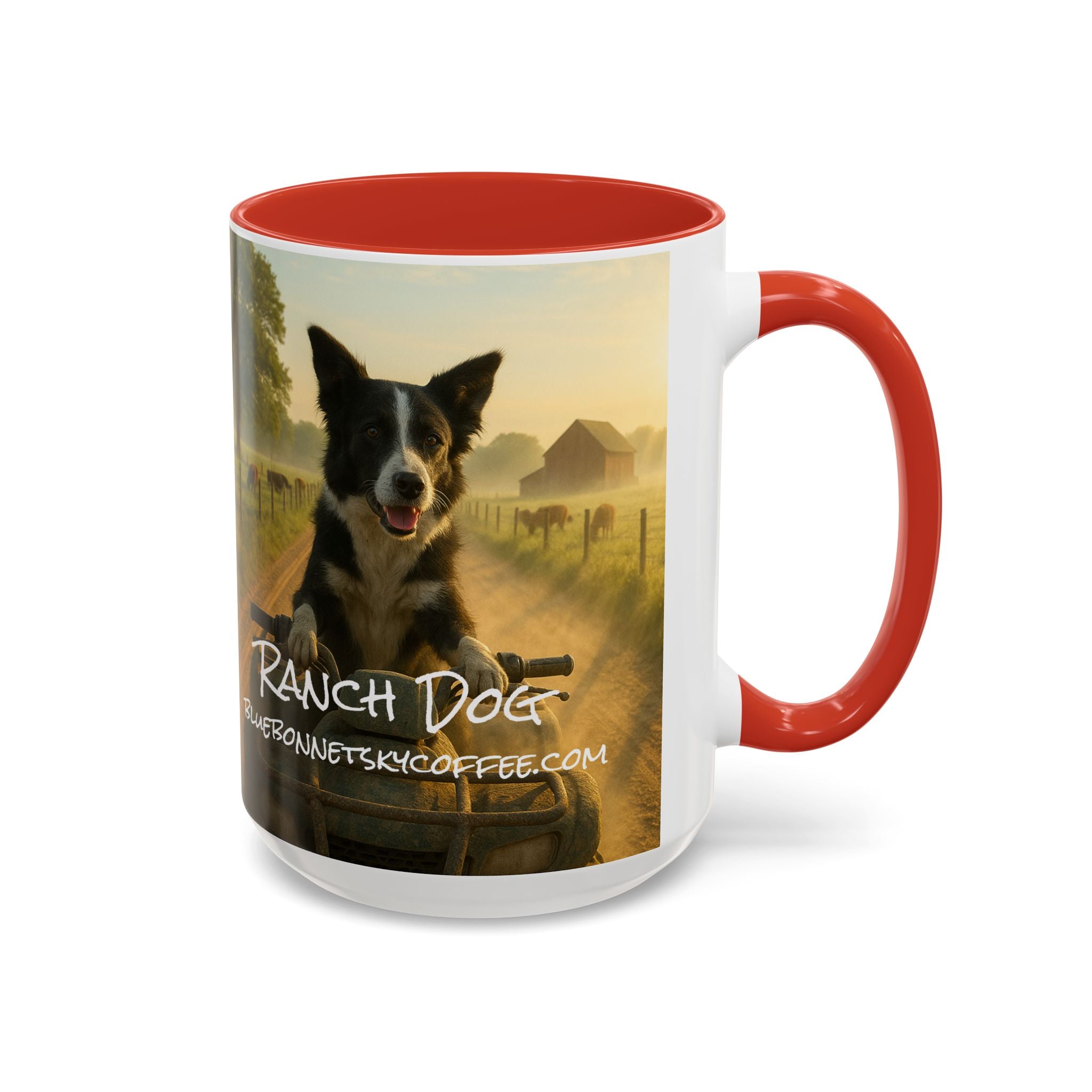 Ranch Dog- Bluebonnet Sky Coffee Mug (11/15 oz)