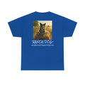 Ranch Dog Blend Tee with vintage Bluebonnet Sky Coffee graphic